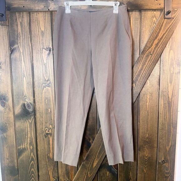 Piazza Sempione Audrey Cropped Flat Front Classic Pants - Picture 1 of 4